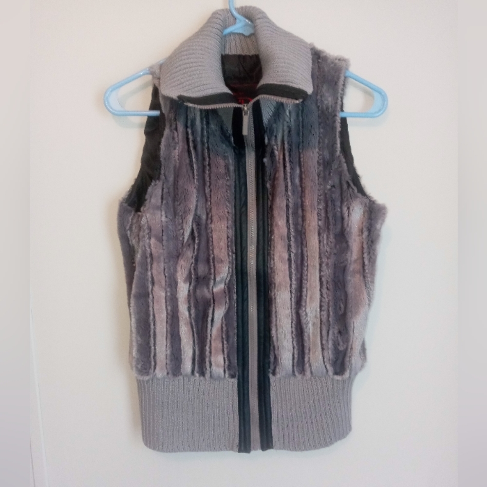 New York Yorkie size large soft fur vest